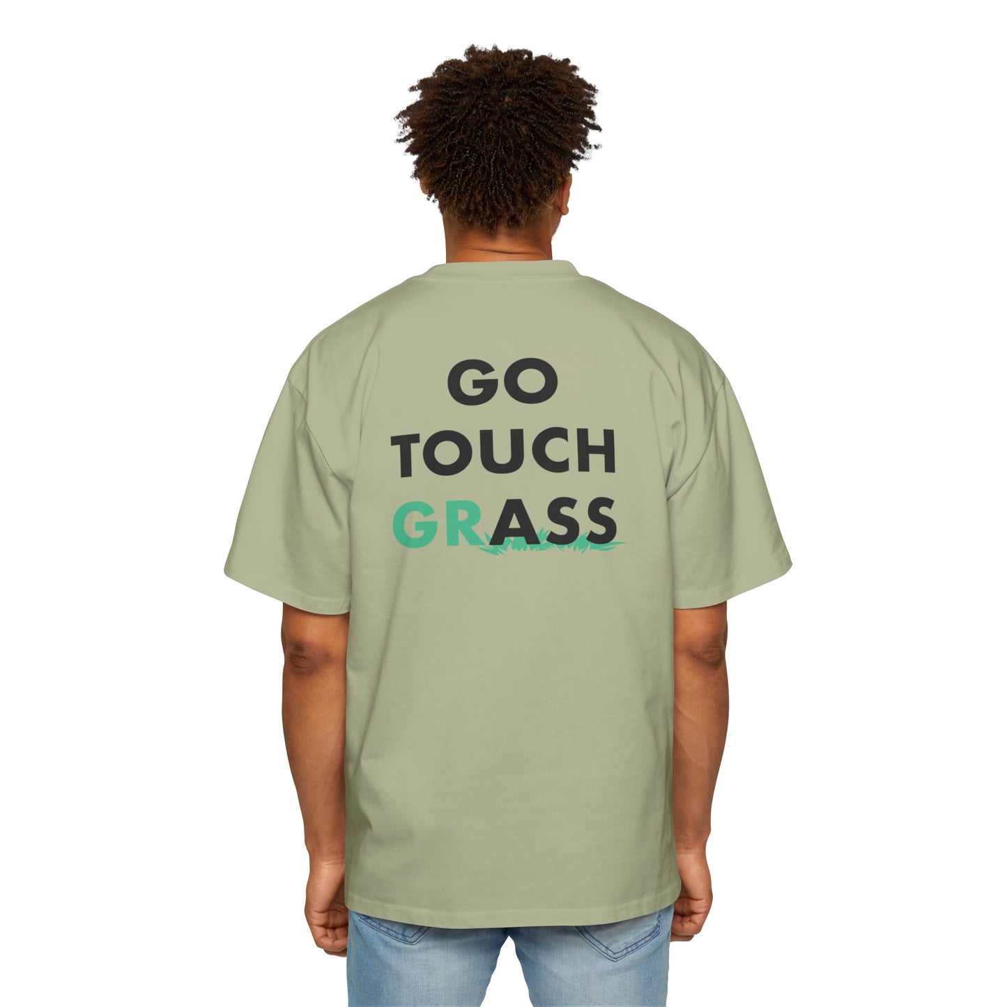 Go Touch Grass heavy Oversized Tee