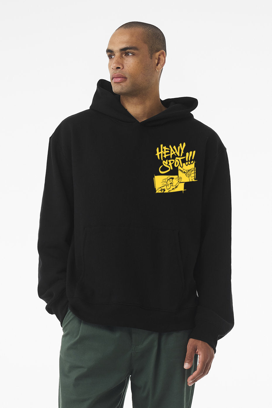 UrDonezo Black 10 oz Heavyweight Pullover Hoodie