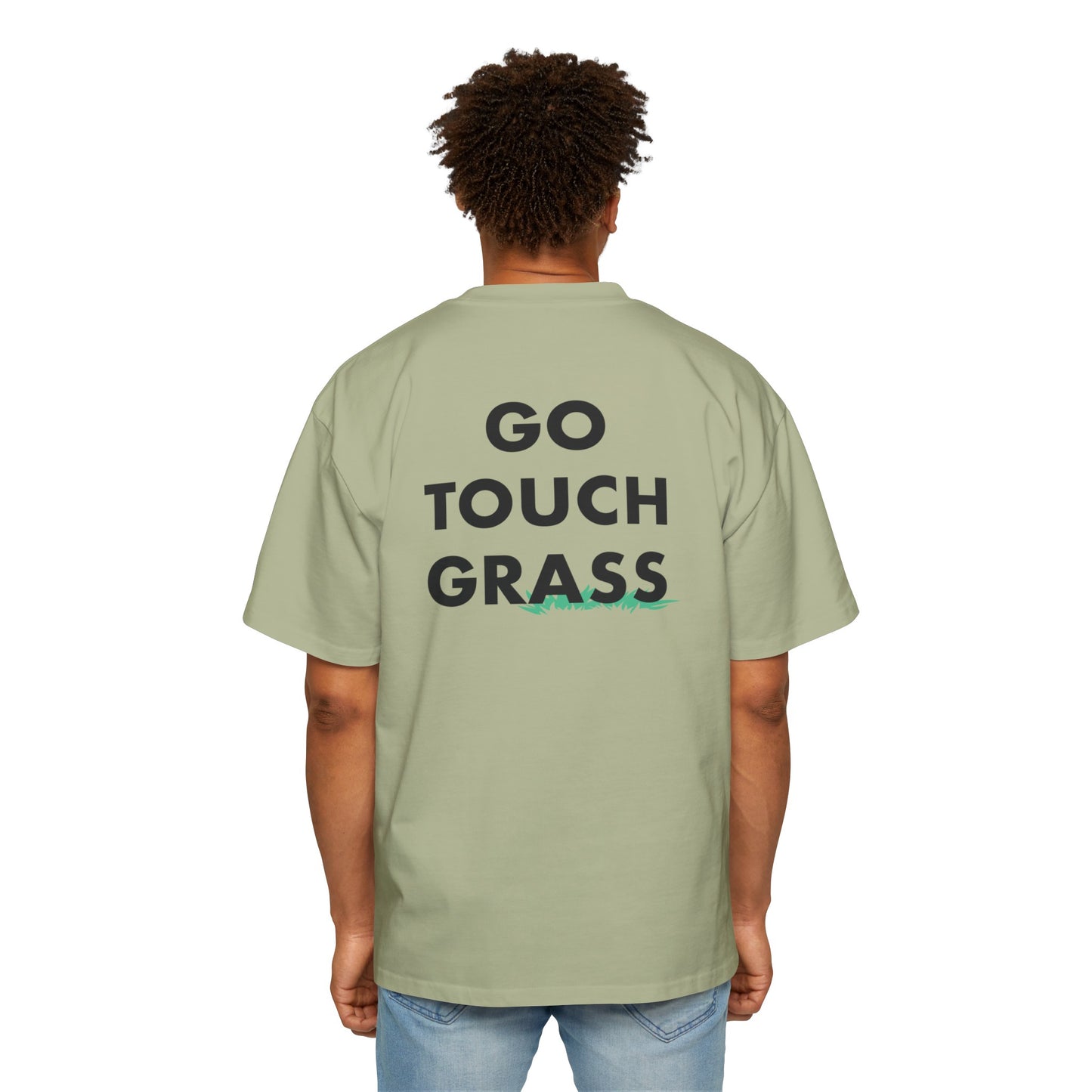 Go Touch Grass heavy Oversized Tee PG Version