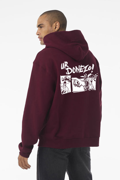 UrDonezo Maroon 10 oz Heavyweight Pullover Hoodie